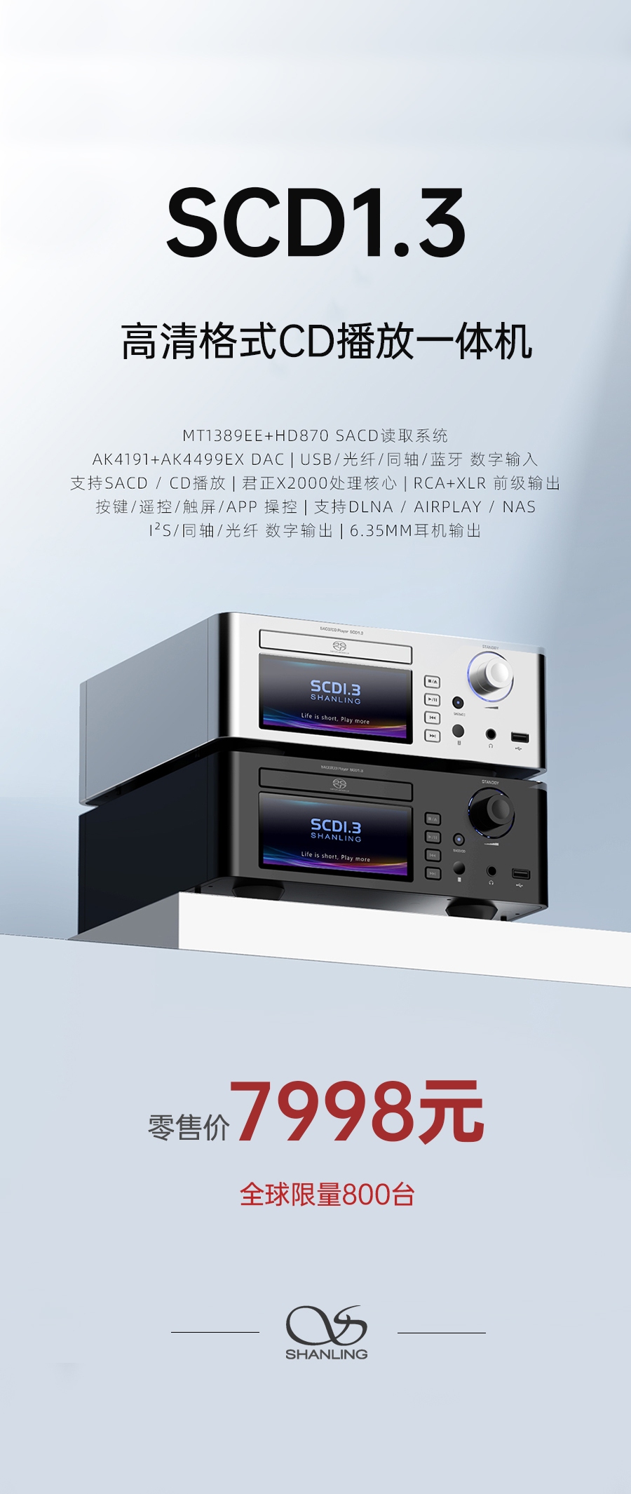 高清世界，由此開啟 | SCD1.3 高清格式SACD播放機重磅上市